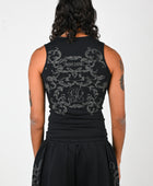 Posture 'Baroque' Singlet in Black
