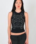 Posture 'Baroque' Singlet in Black