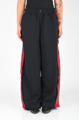 Posture Graphic Trackpant in Red Panel on Black