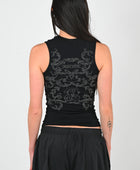 Posture 'Baroque' Singlet in Black