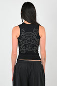 Posture 'Baroque' Singlet in Black