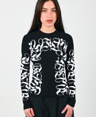 Posture Compression Long Sleeve in White on Black