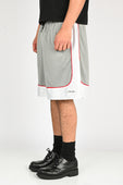 Pseushi 'Game' Shorts in Cement/White