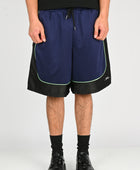 Pseushi 'Game' Shorts in Aubergine/Black