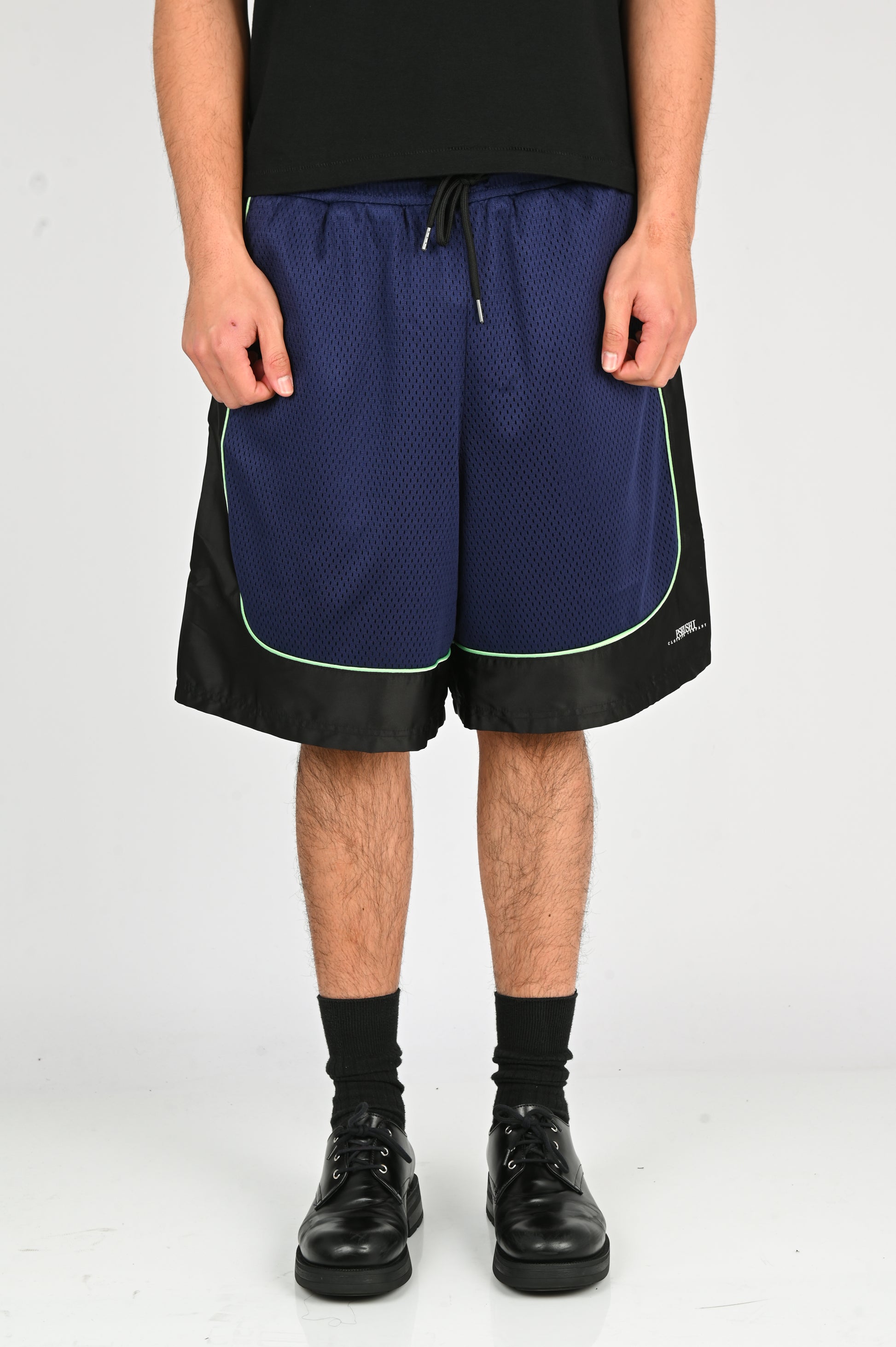 Pseushi 'Game' Shorts in Aubergine/Black