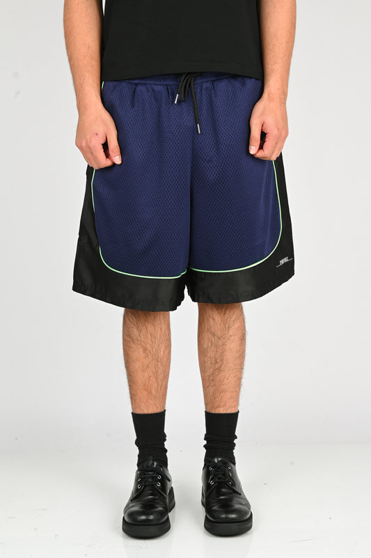 Pseushi 'Game' Shorts in Aubergine/Black