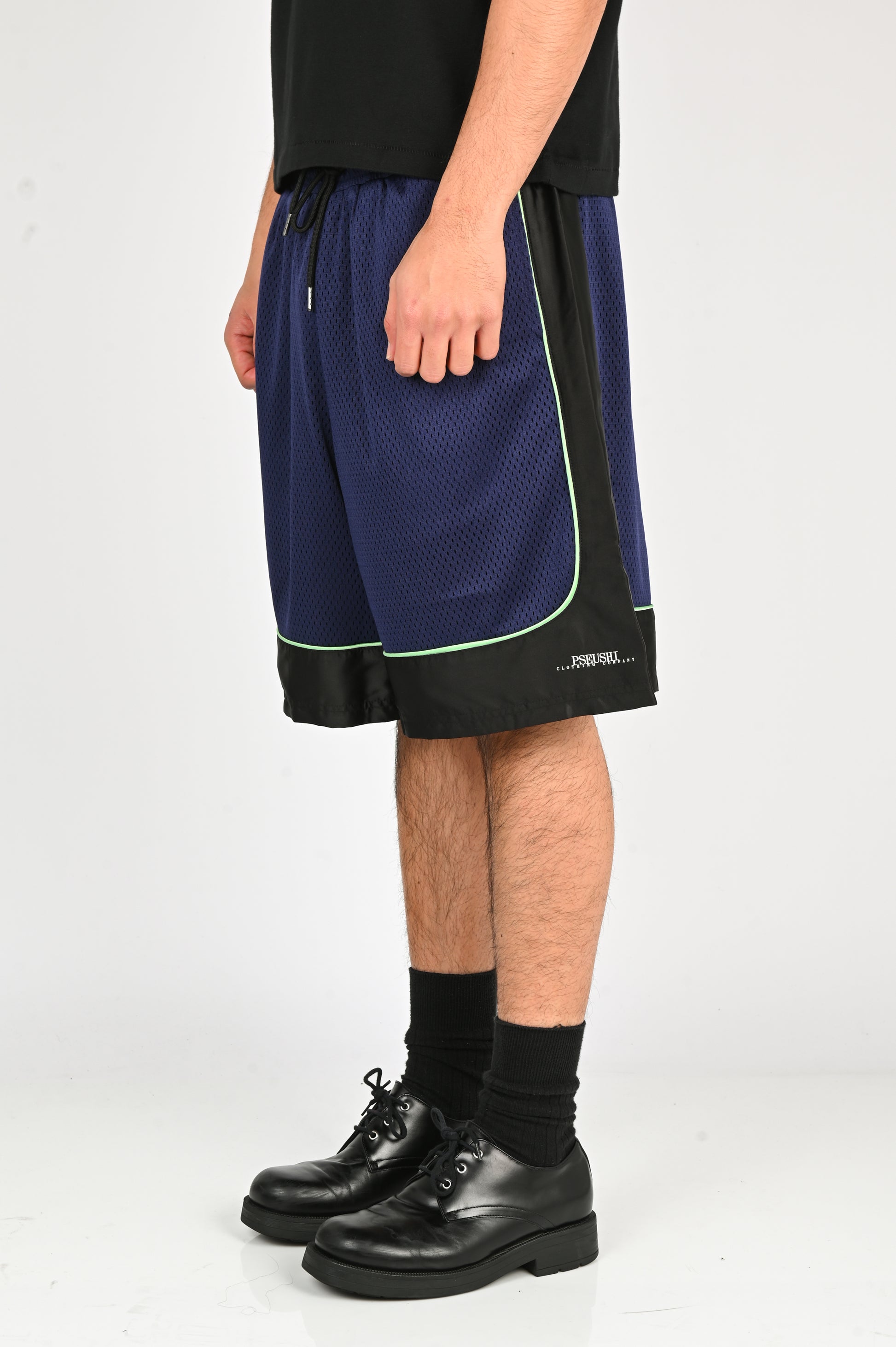 Pseushi 'Game' Shorts in Aubergine/Black