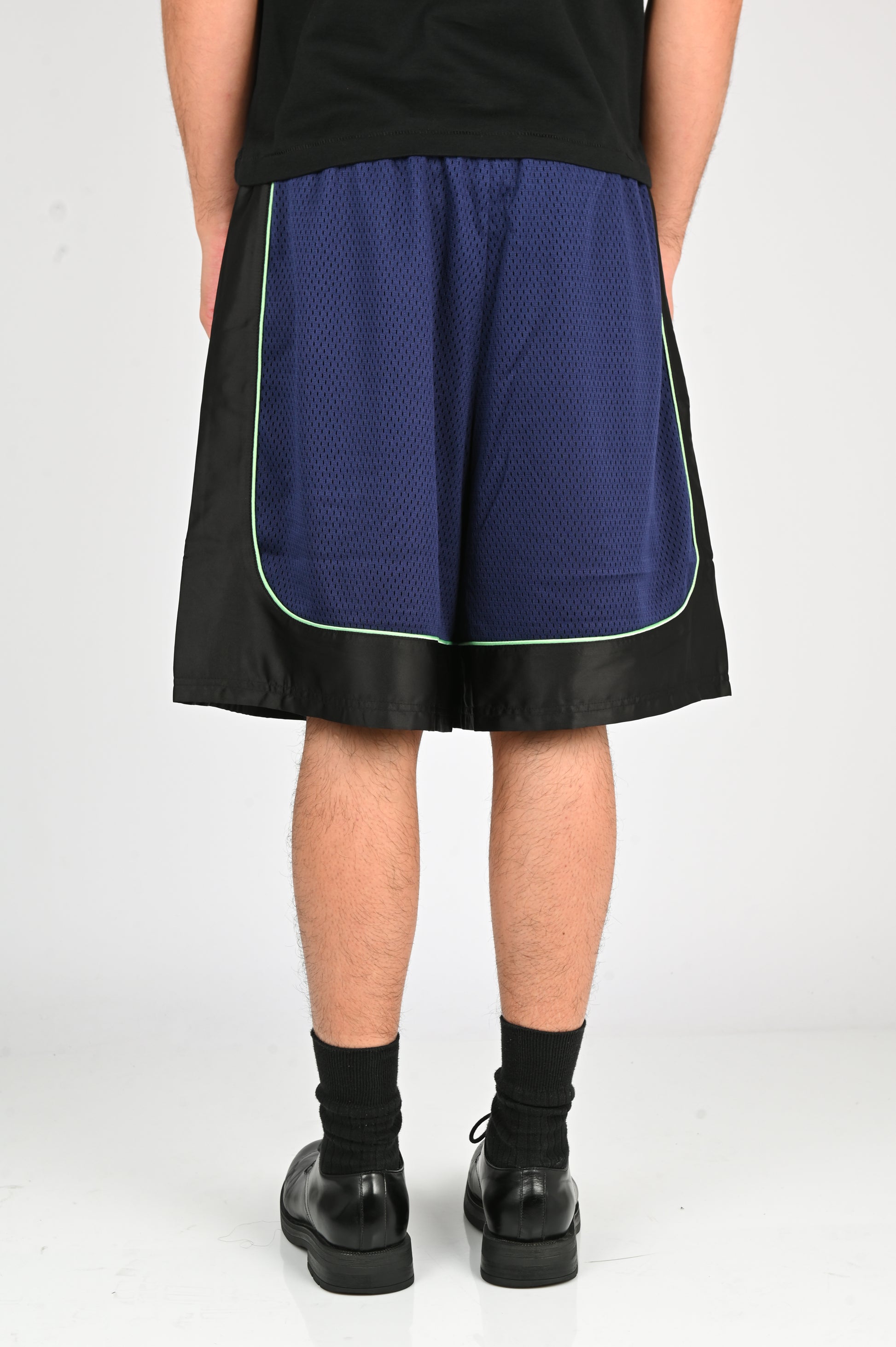 Pseushi 'Game' Shorts in Aubergine/Black