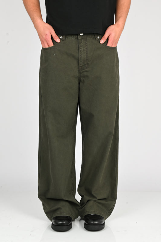 Pseushi 'Loose Cut Ripstop' Pants in Army