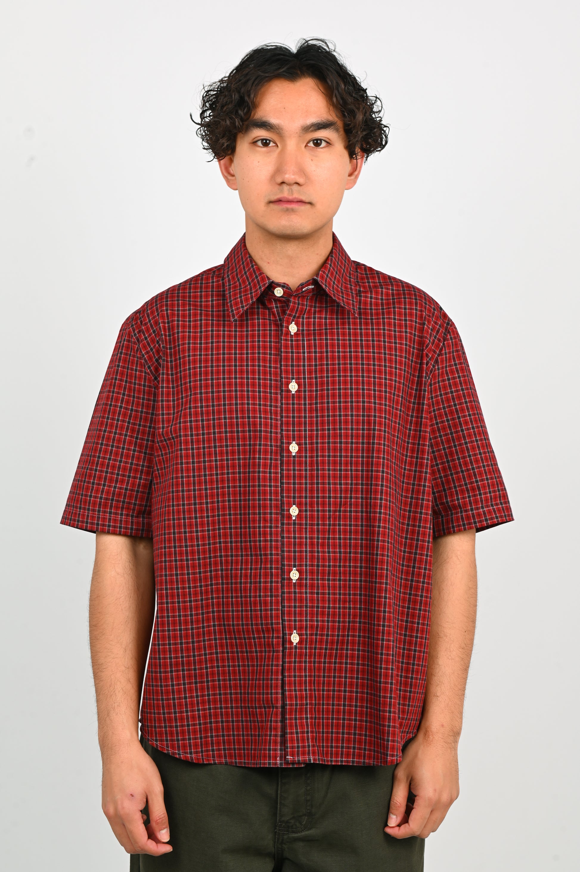 Pseushi 'Tartan Typewriter' Short Sleeve Shirt