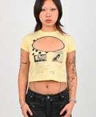 RTTS 'Logo Removal' Baby Tee in Butter