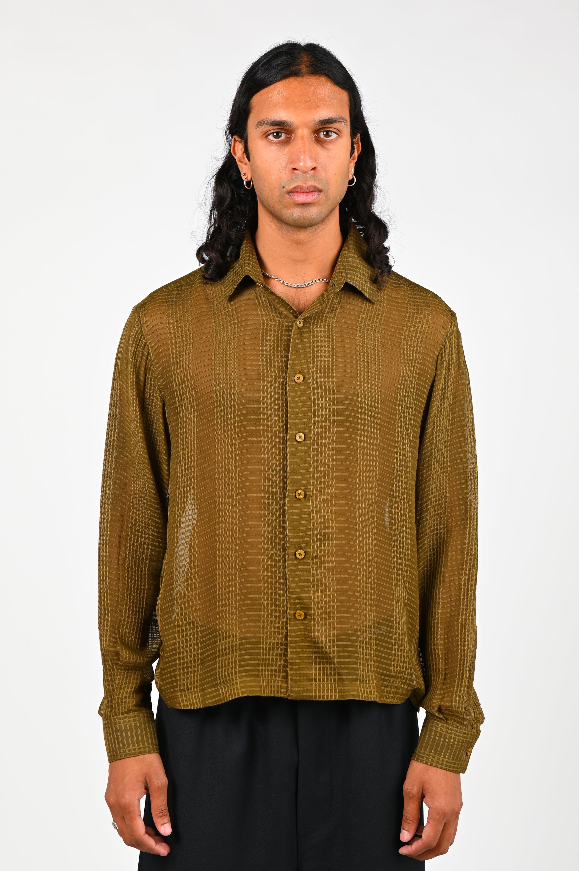 Sucker 'Olive' Lace Shirt