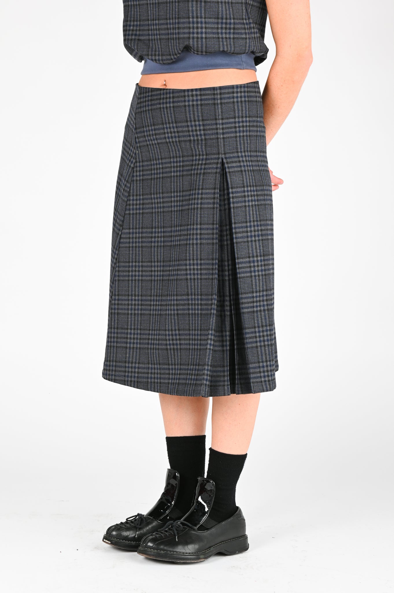 Par Moi 'Anika' Skirt in Check