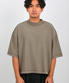 Sacred Archive 'Brut' T-Shirt in Nickel