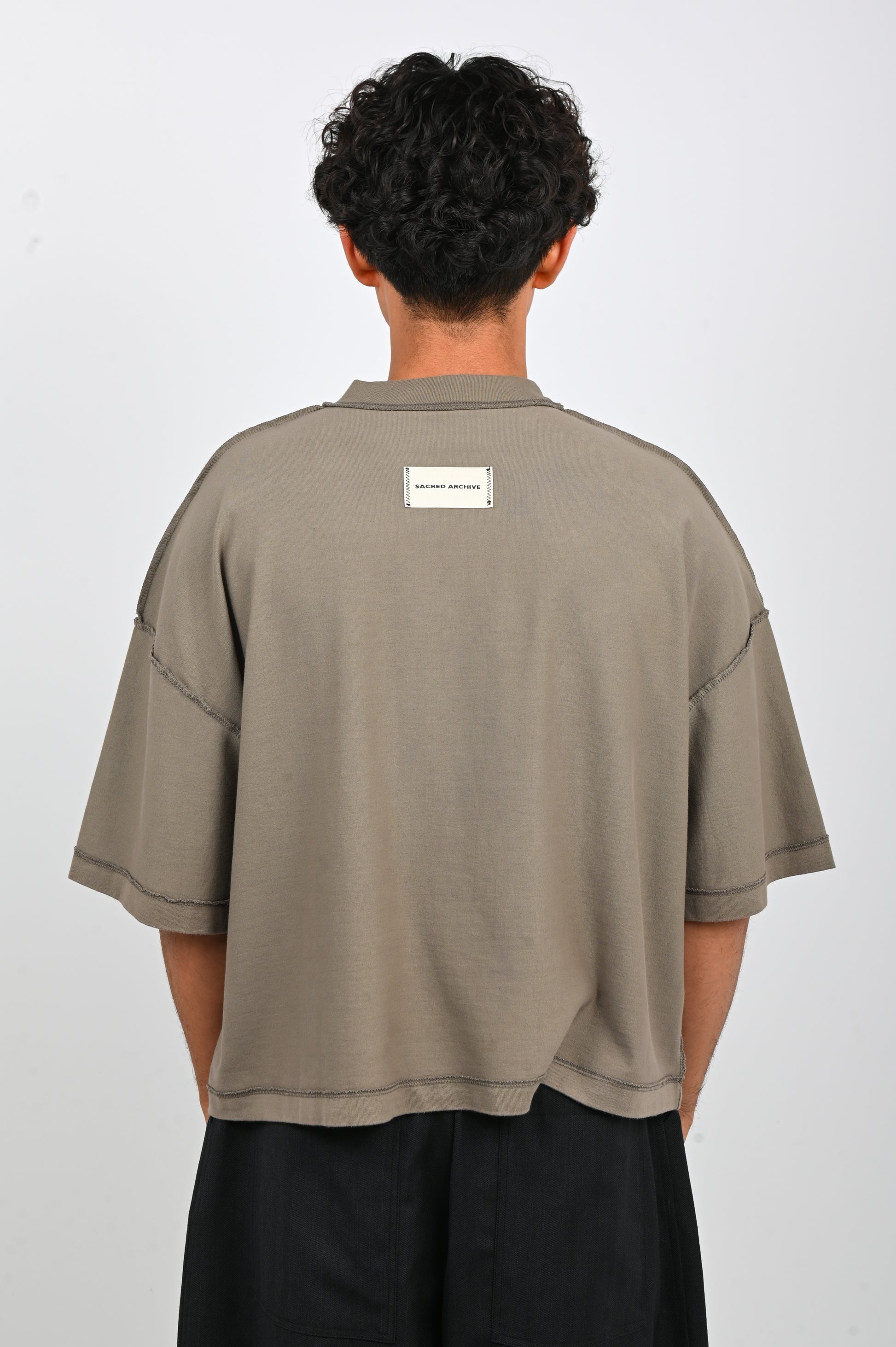 Sacred Archive 'Brut' T-Shirt in Nickel