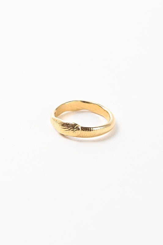 Sacreflux 'Fingerprint' Ring In 9ct Gold