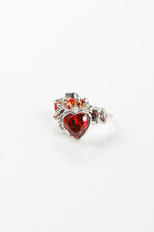 Sacreflux Fire Heart Rot Ring