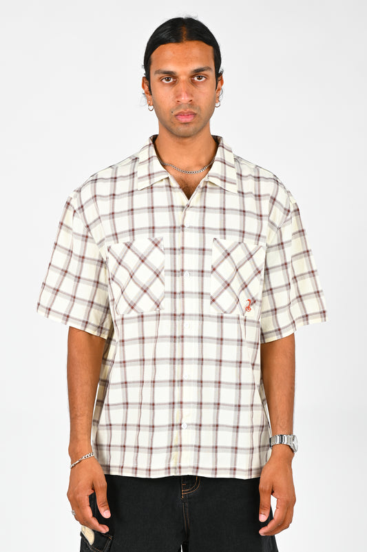 The Snake Hole 'Big Cheque 2.0' Shirt in Brown