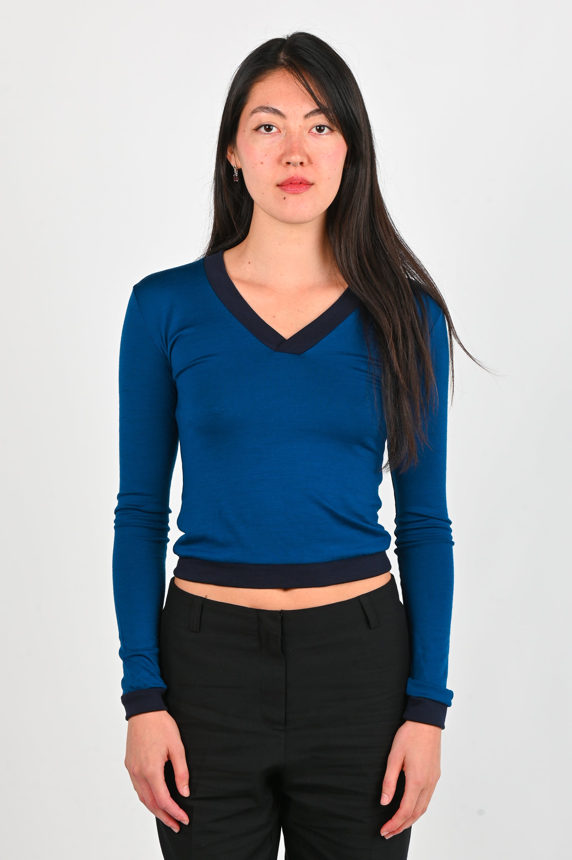 Sister 'Goldie' V Neck Long Sleeve Top