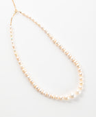 Soft Modality 'Ripple' Necklace In 9ct Gold