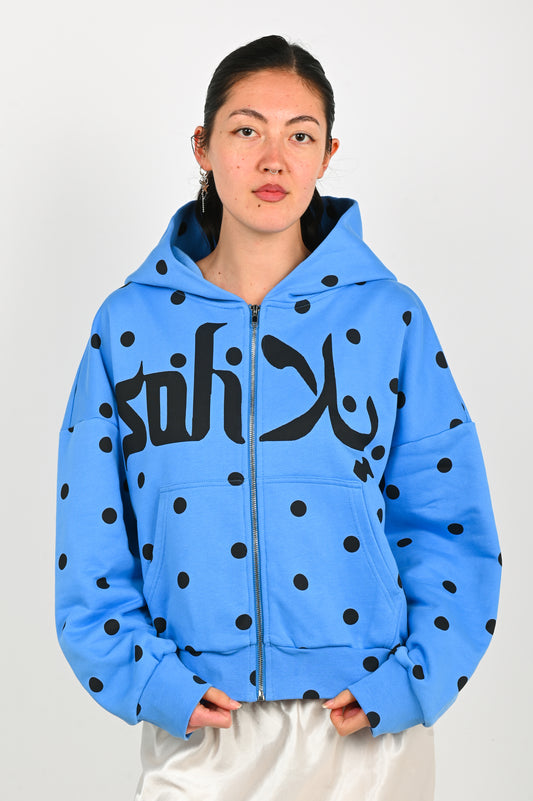 Soliela 'Polka' Hoodie in Blue