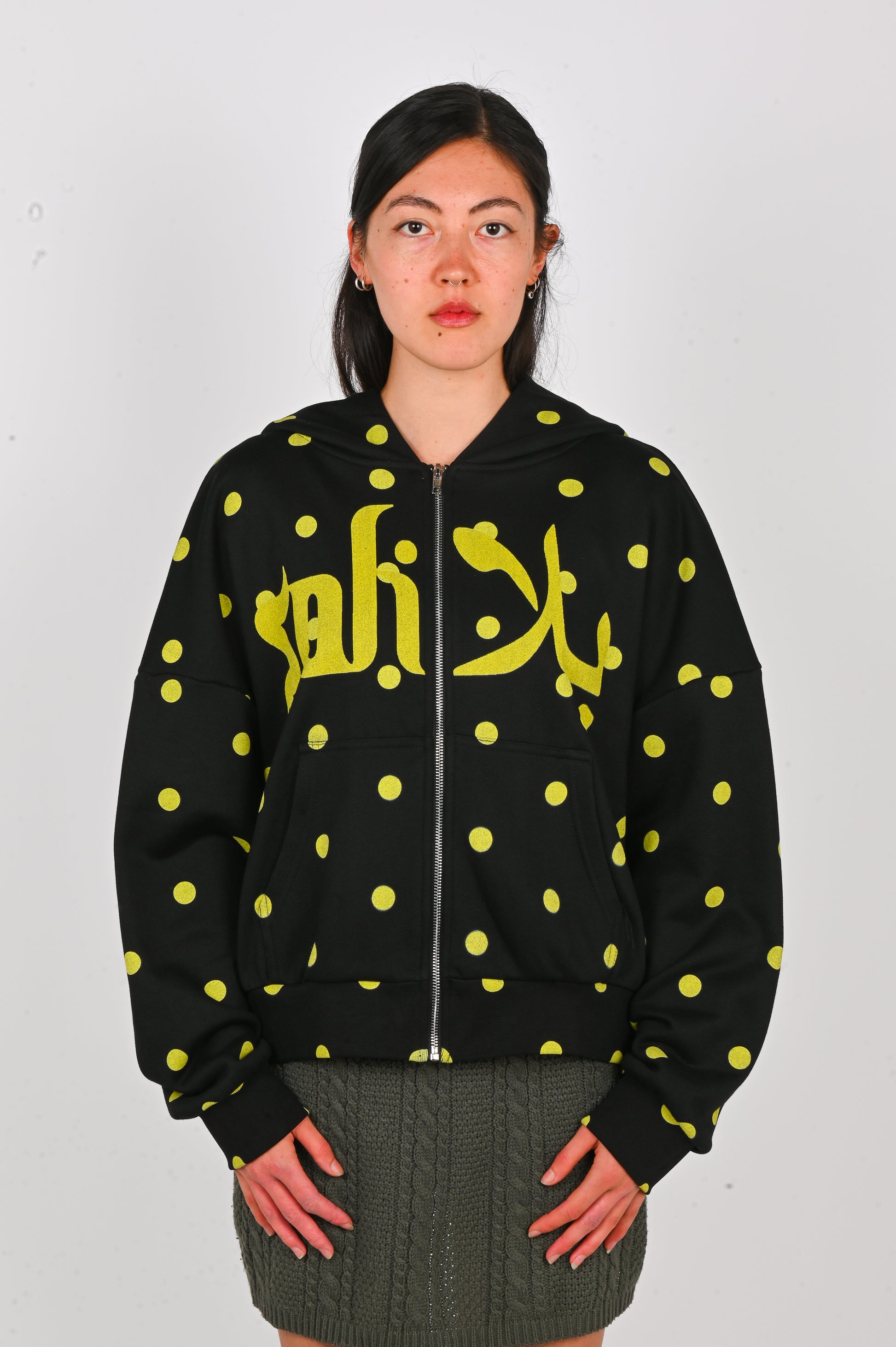 Soliela 'Polka' Hoodie in Black