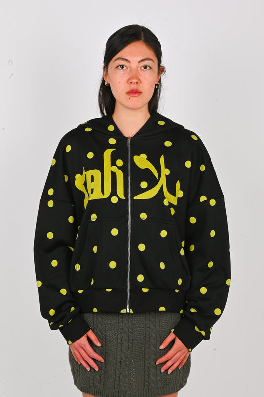 Soliela 'Polka' Hoodie in Black