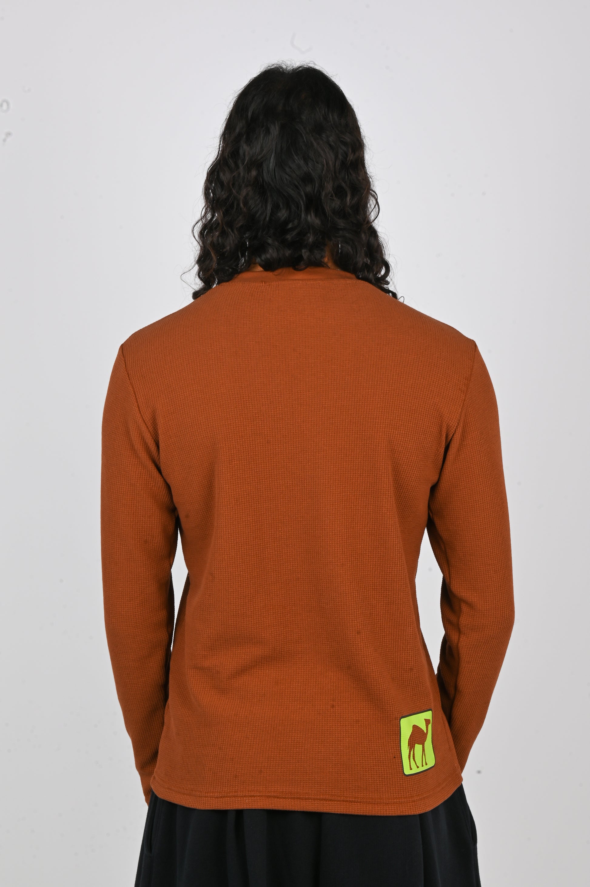 Soliela Waffle Long Sleeve in Brown