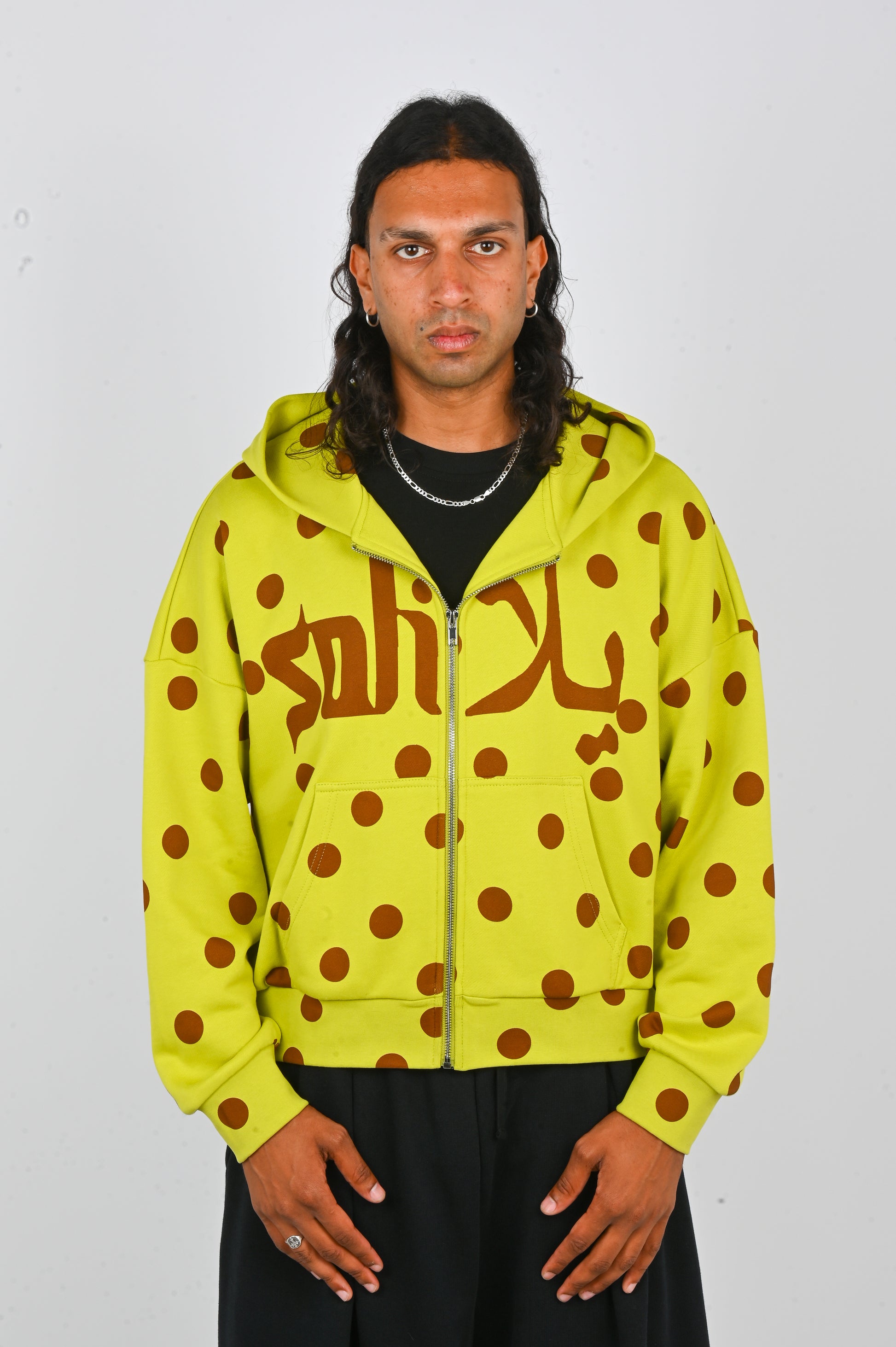 Soliela 'Polka' Hoodie in Green
