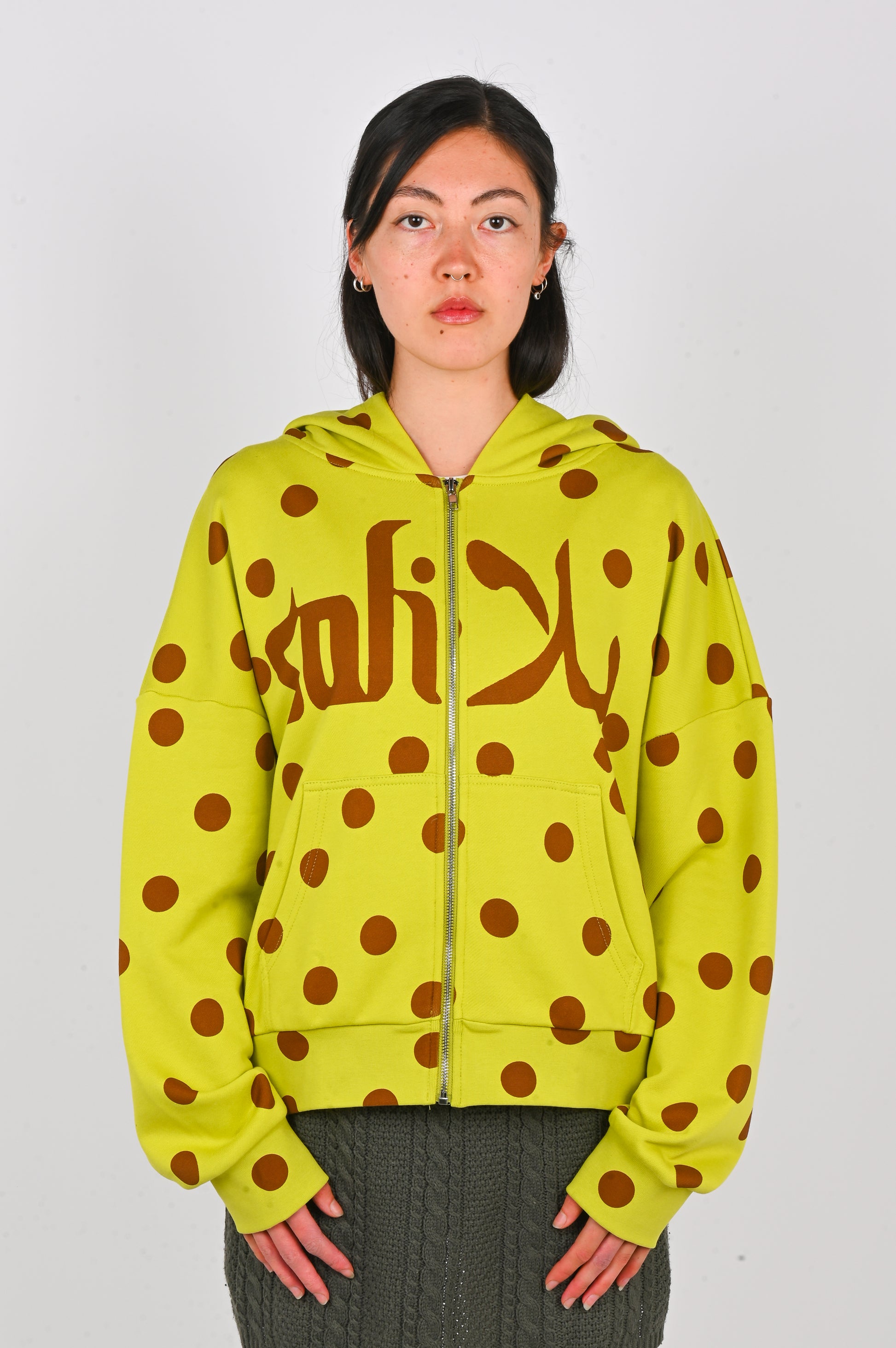 Soliela 'Polka' Hoodie in Green