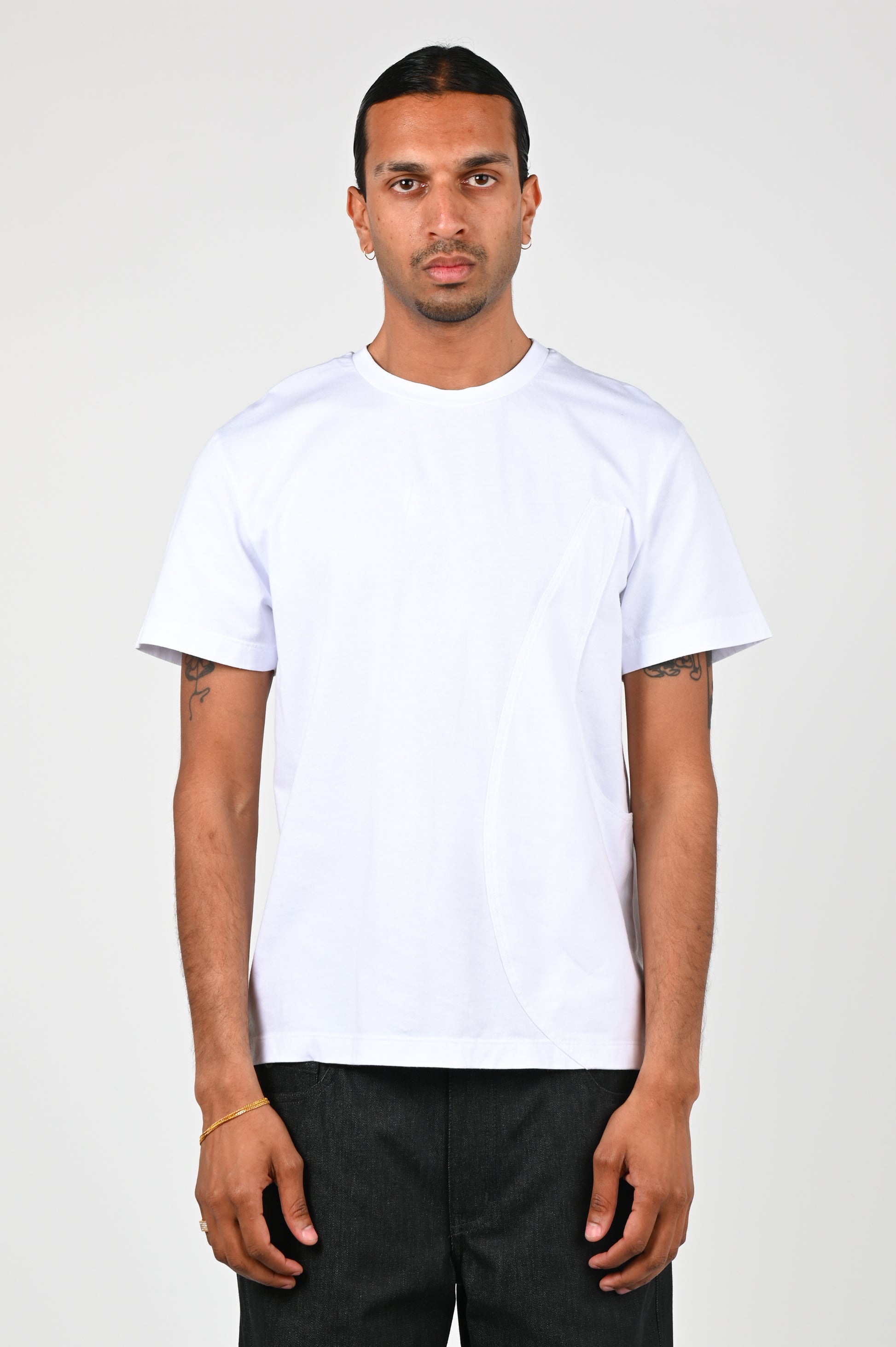 Quiet Ander 'Pouch' Tee in White