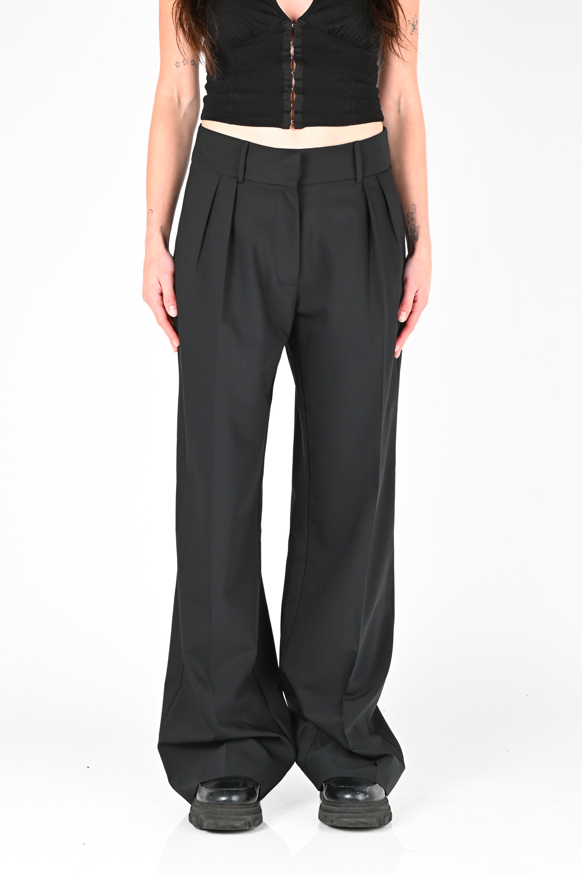 Sister 'Sade' Tailored Pants in Black Onyx