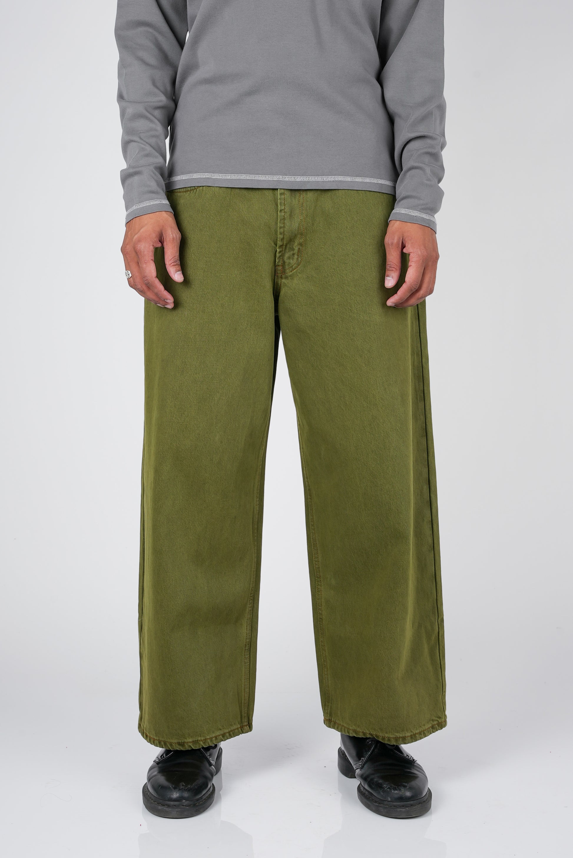 Pseushi Loose Jeans in Swamp Wash