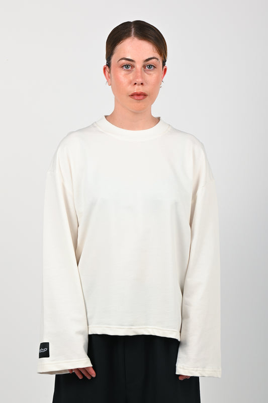 Sucker 'Wide Arm' Longsleeve in White