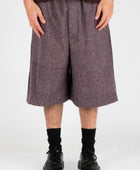 Sucker 'Bellow' Shorts in Eggplant