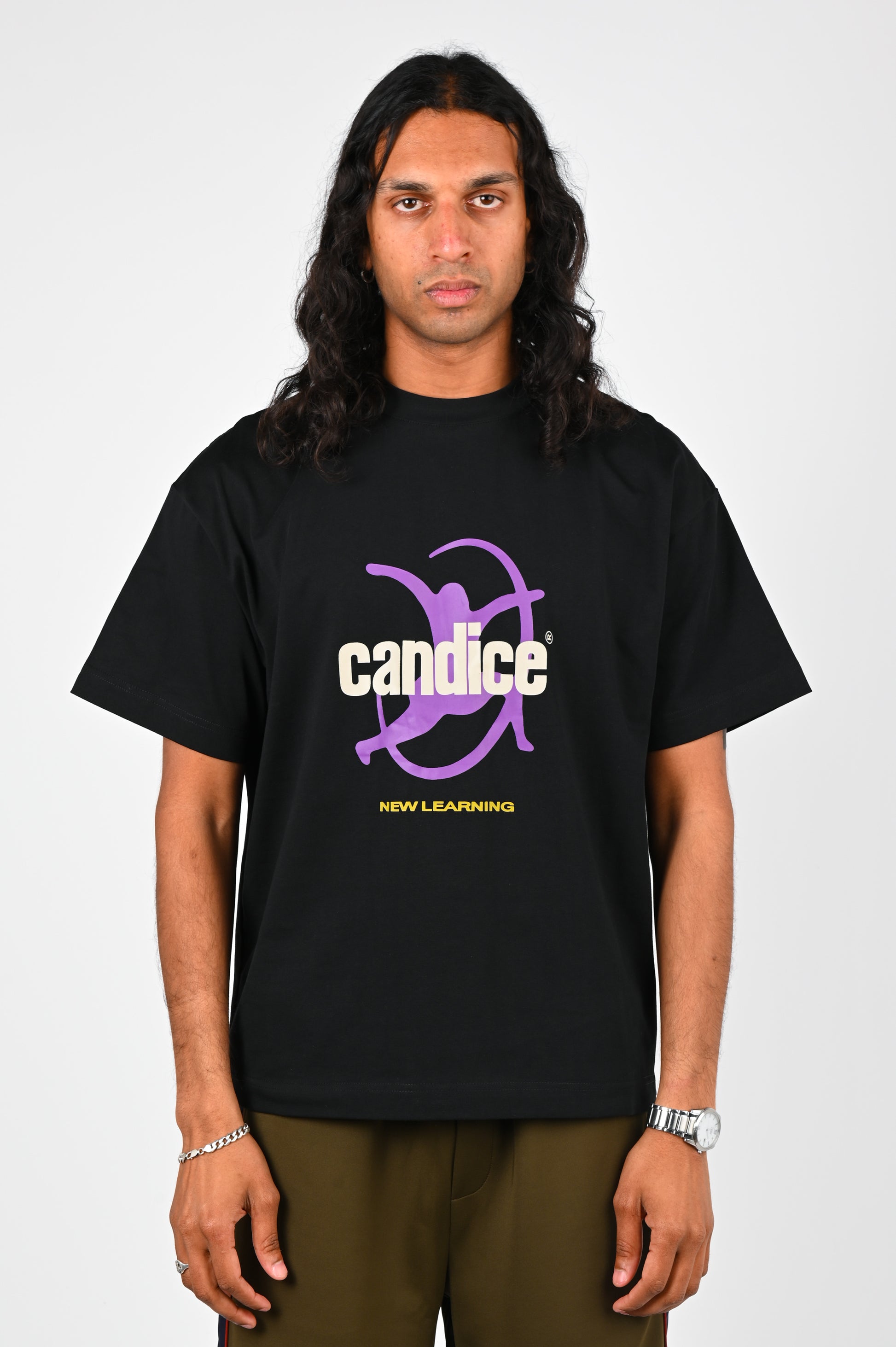 Candice 'New Learning' Tee in Black