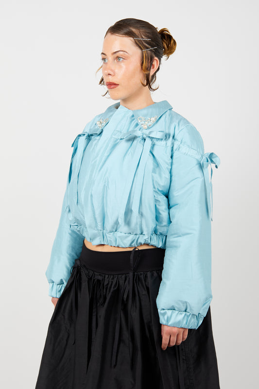 Lucinda Babi 'Keepsake' Bomber Jacket in Blue