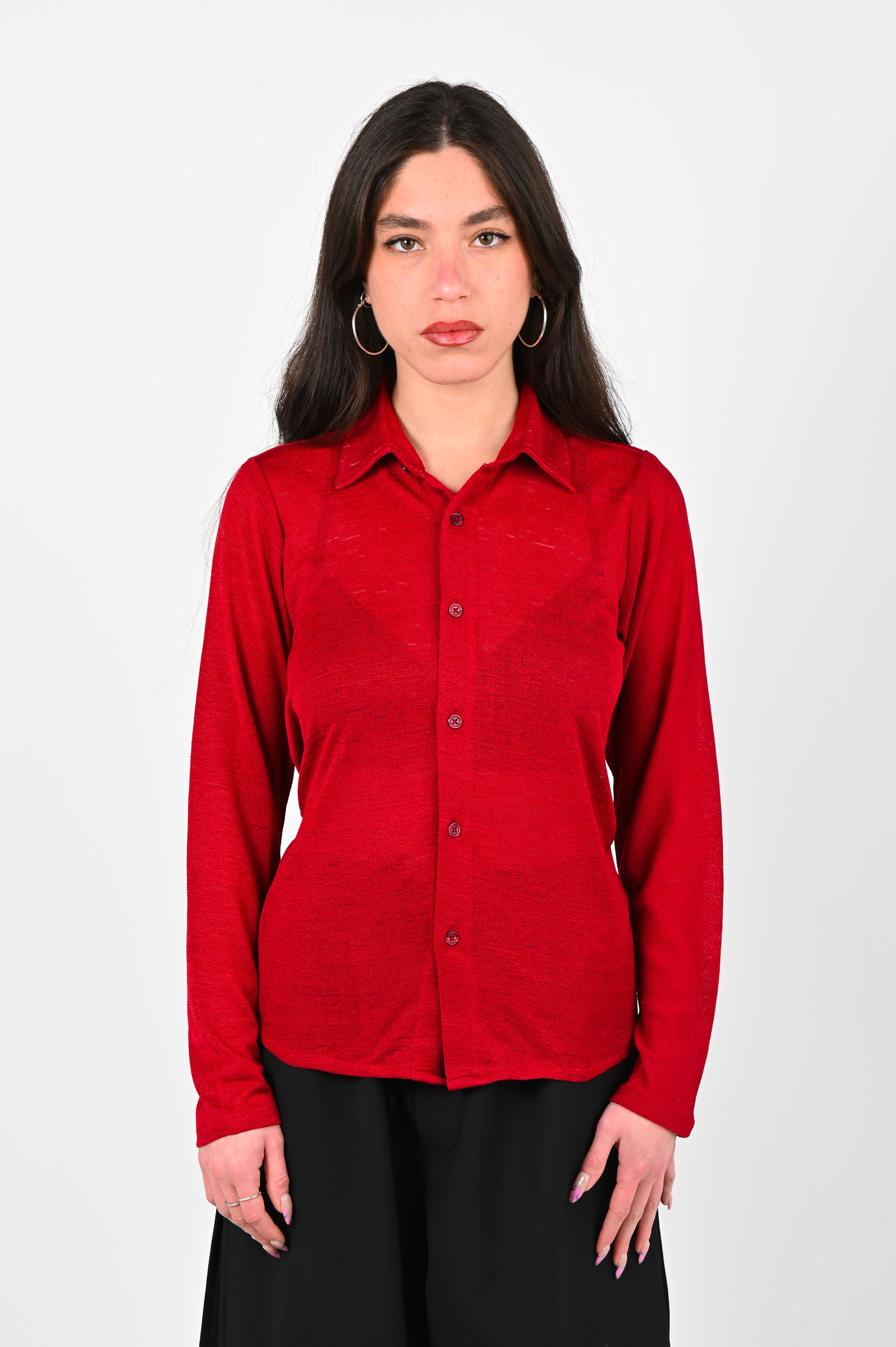 Sucker Fitted Shirt in Cherry