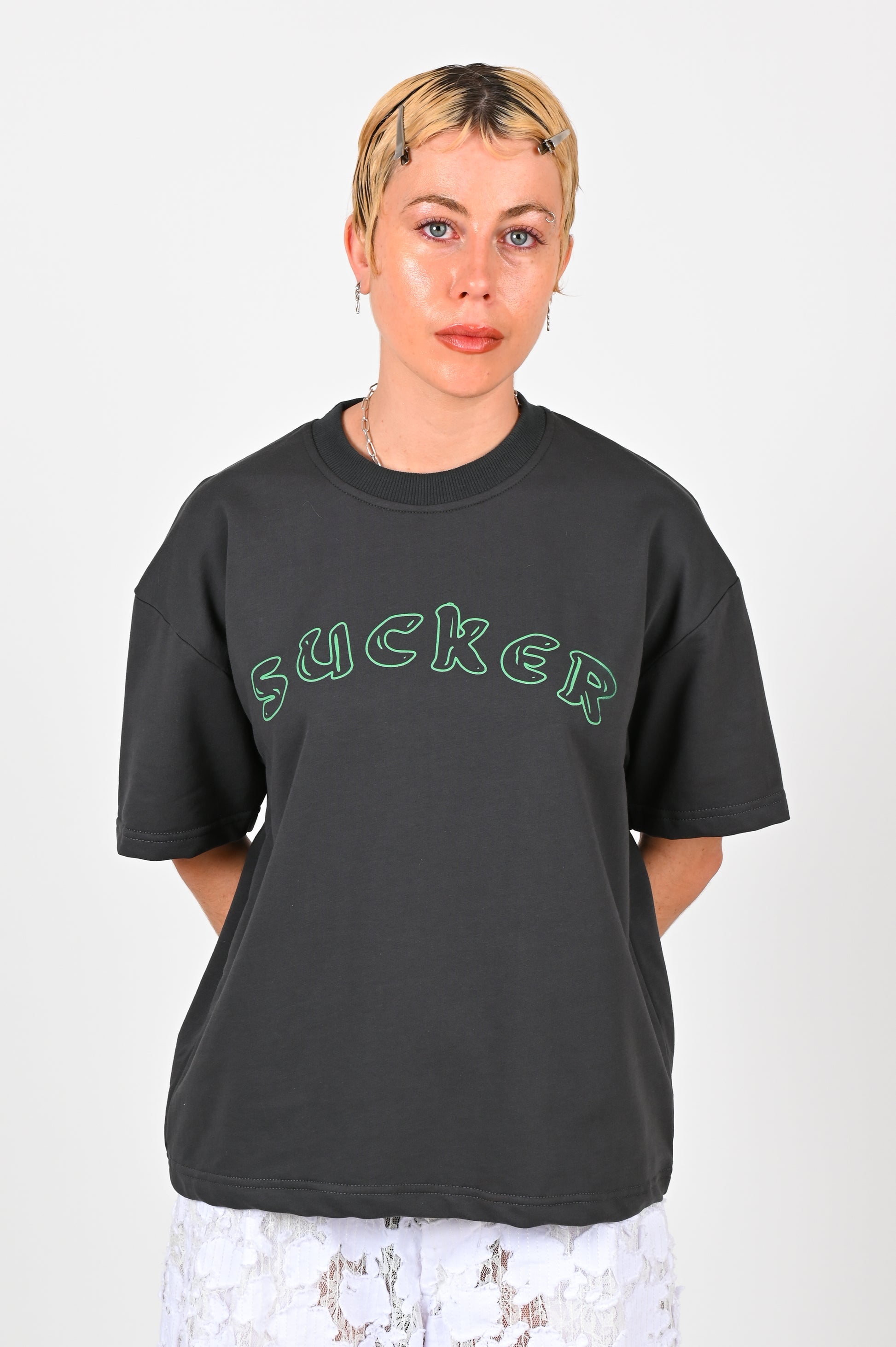 Sucker 'Guidance' Tee in Charcoal