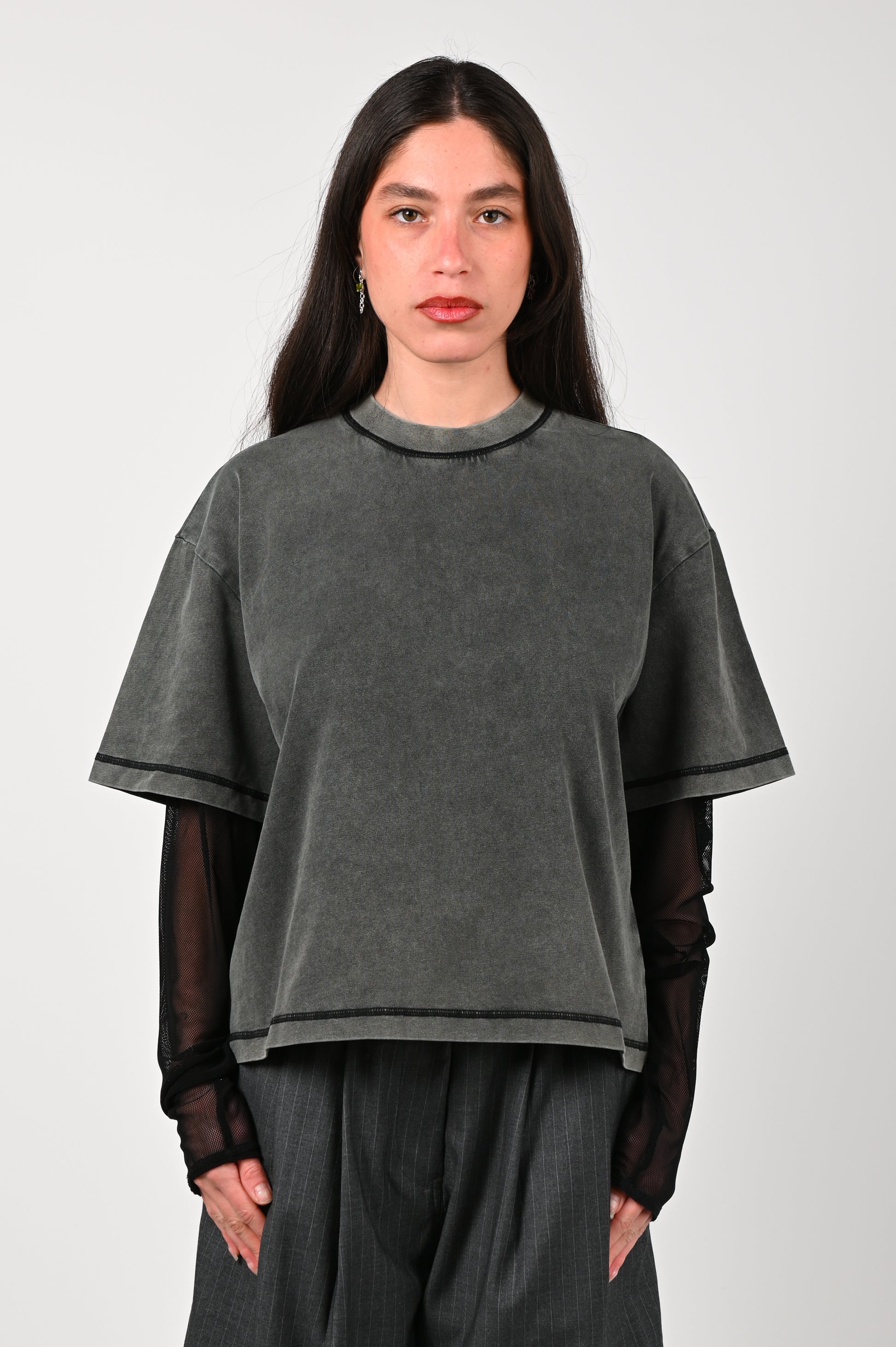 ESS·BEE Mesh Sleeve Tee