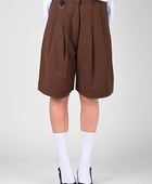 ESS·BEE Pinstripe Suit Short in Brown