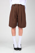 ESS·BEE Pinstripe Suit Short in Brown