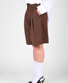 ESS·BEE Pinstripe Suit Short in Brown
