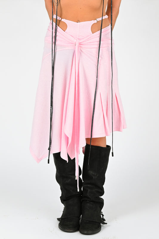 Toilè 'System' Midi Skirt in Pink