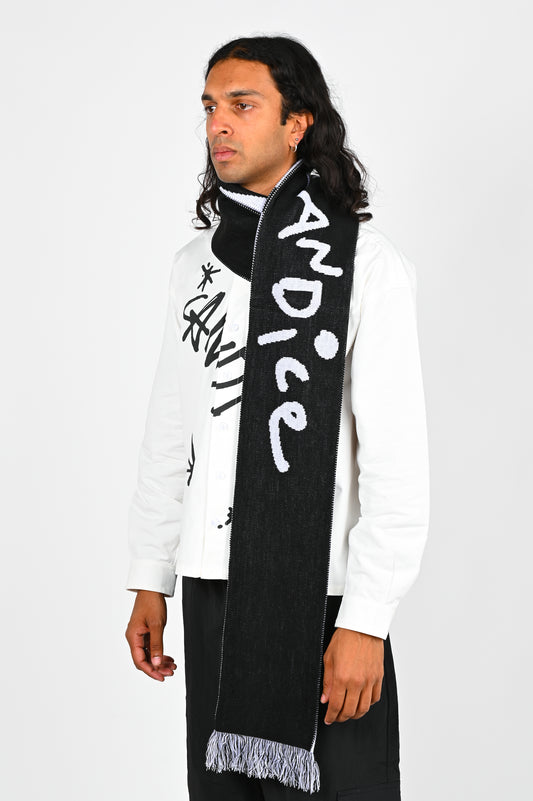 Candice Logo Knitted Scarf