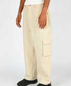 Candice 'Goodnight' Nylon Pants in Stone
