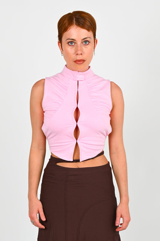 Toilè 'System' Backless Top in Pink