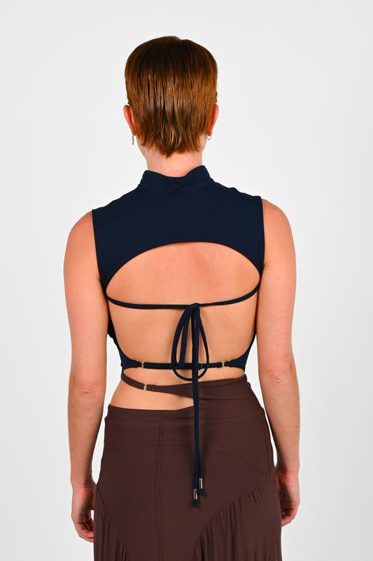 Toilè 'System' Backless Top in Navy