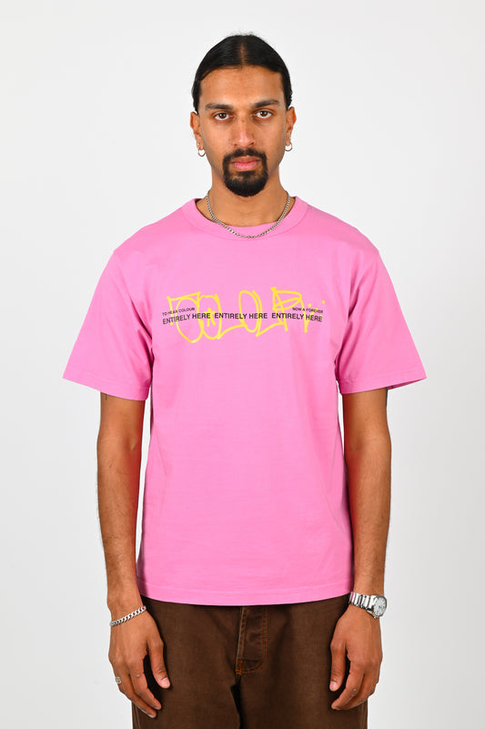 To Hear Colour 'Entirely Here' T-Shirt In Pink