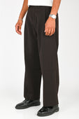Wynn Hamlyn Pleated Trouser in Dark Brown